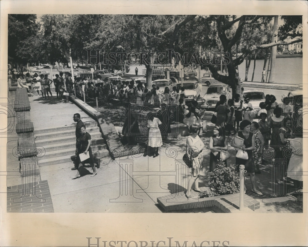 1966 Press Photo Fire at Jr High School - Historic Images