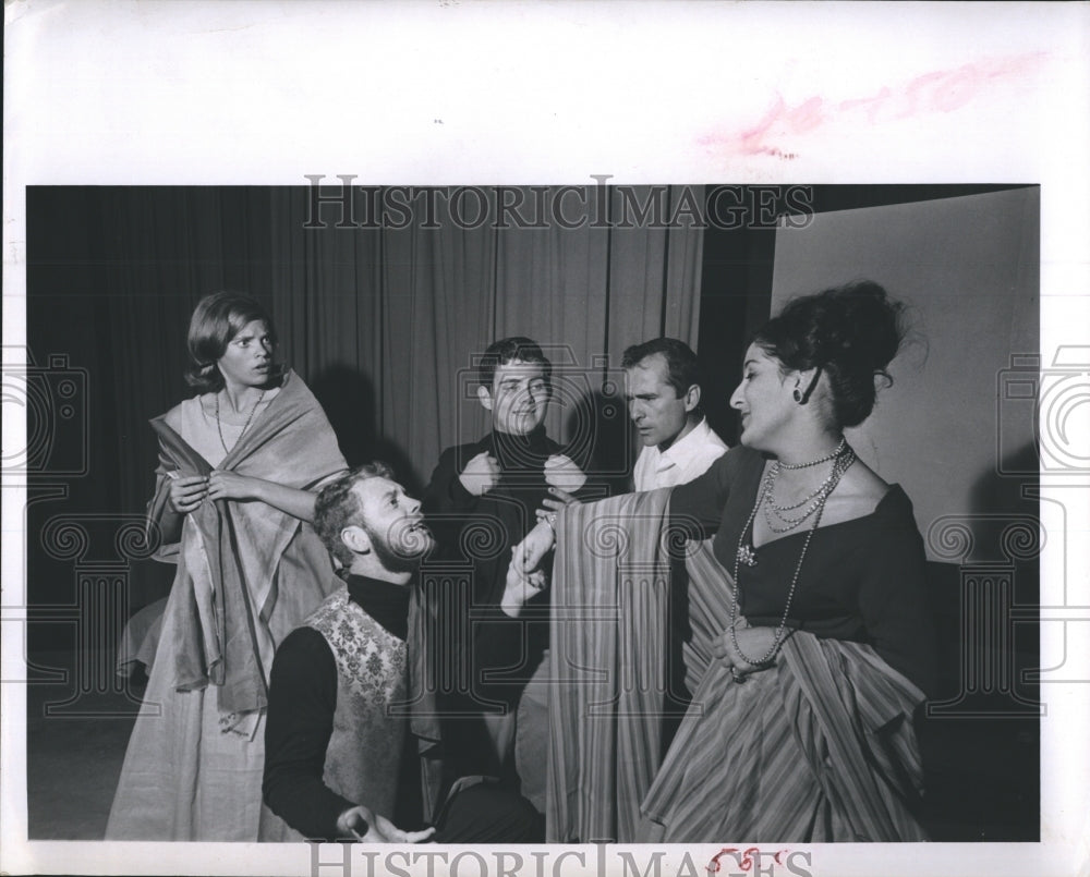 1966 Press Photo "The Imposter" G. Sandweiss P. Wolfe A. Farkas A. Howard - Historic Images