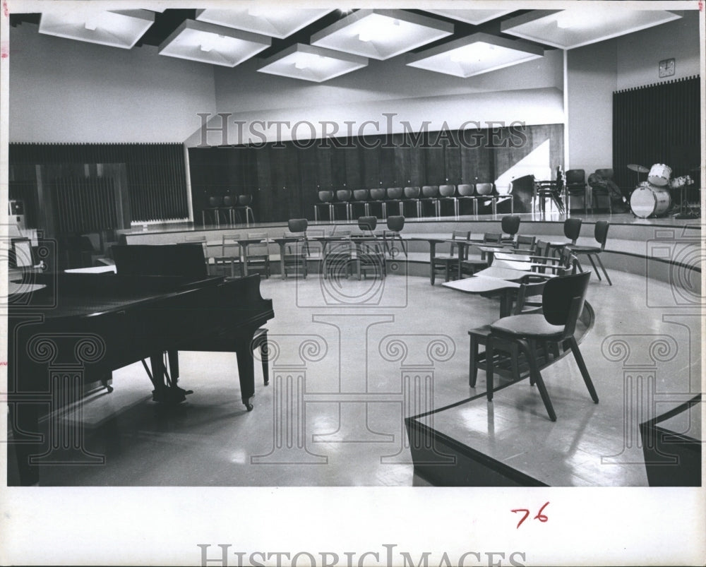 1966 Press Photo Florida Presbyterian College Music Dept. - Historic Images