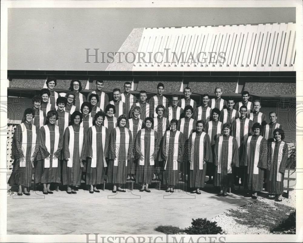 1963 Press Photo Choir at Florida Presbyterian College - Historic Images