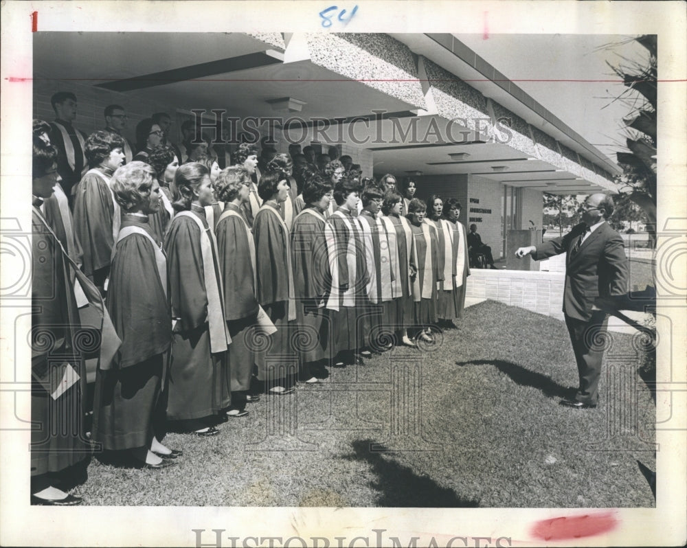 1964 Press Photo Florida Presbyterian College William Walters Music Director - Historic Images