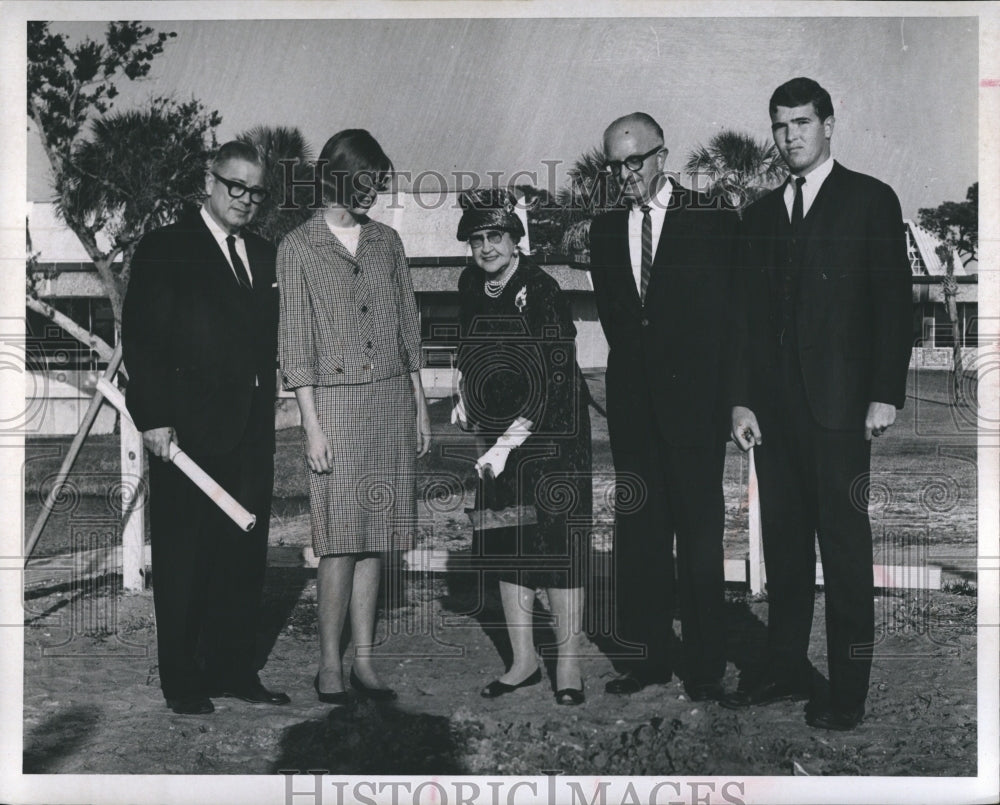 1965 Press Photo Florida Presbyterian College Ground Breaking Music Building - Historic Images