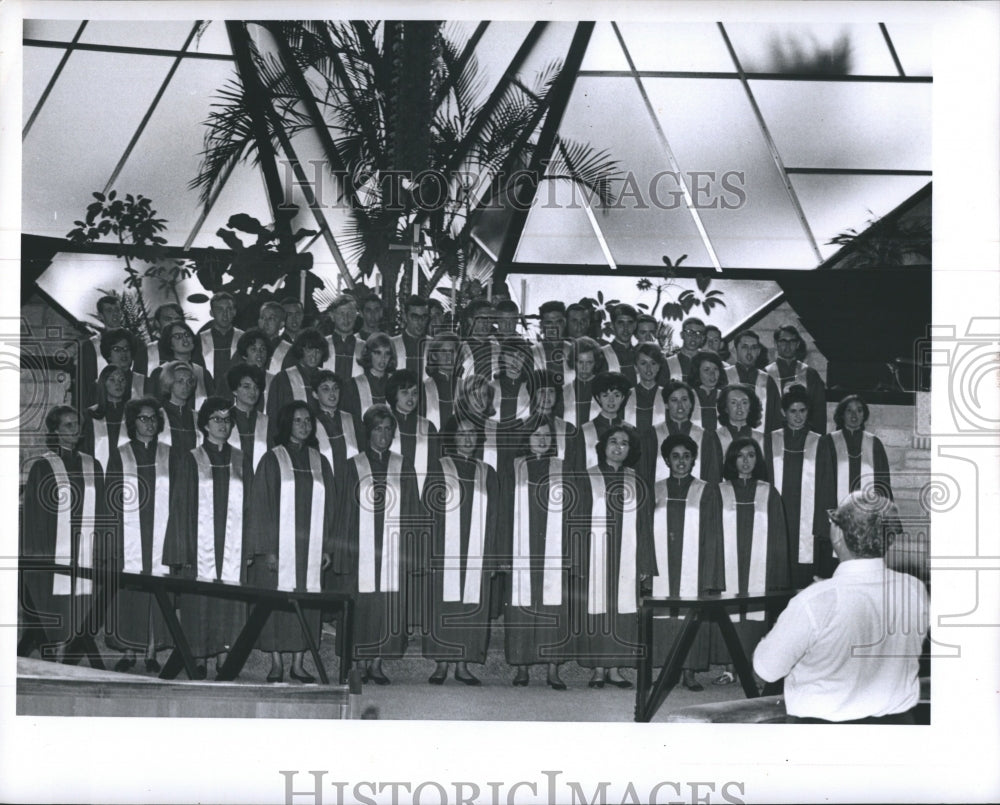 1966 Press Photo Florida Presbyterian College Choir Eckerd - RSH09311 - Historic Images