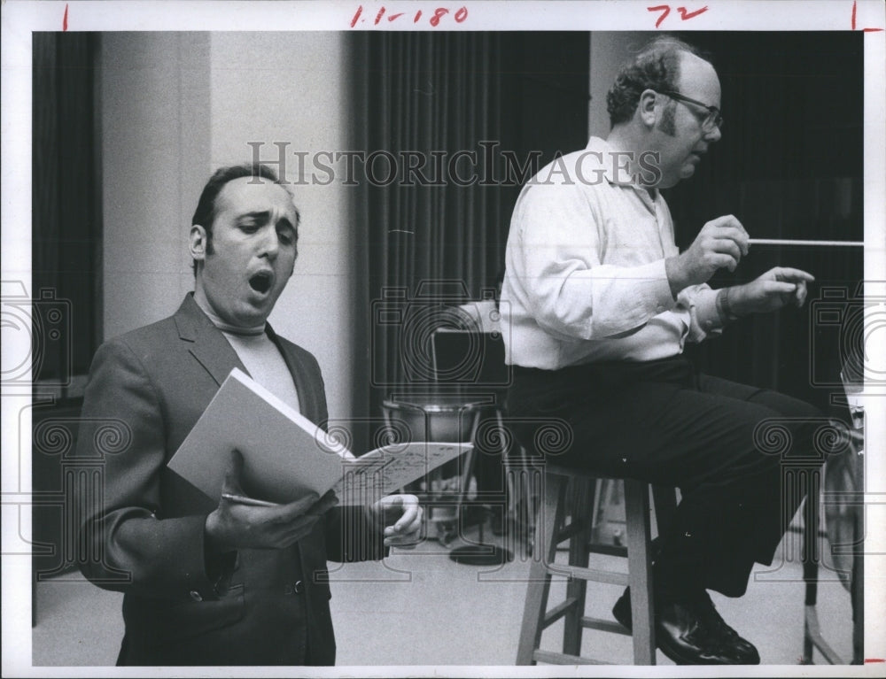 1969 Press Photo Florida Presbyterian College Jerold Siena Director William - Historic Images