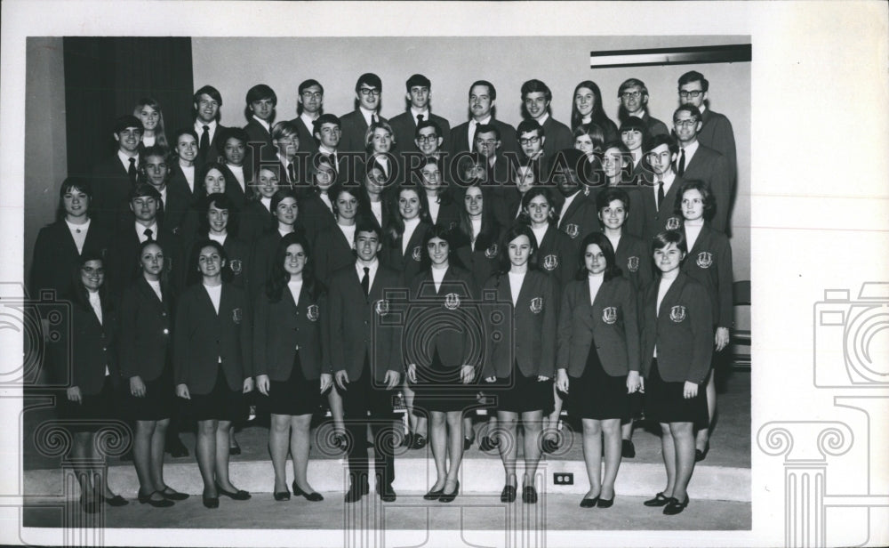 1972 Press Photo Florida Southern College Concert Choir - RSH09375 - Historic Images