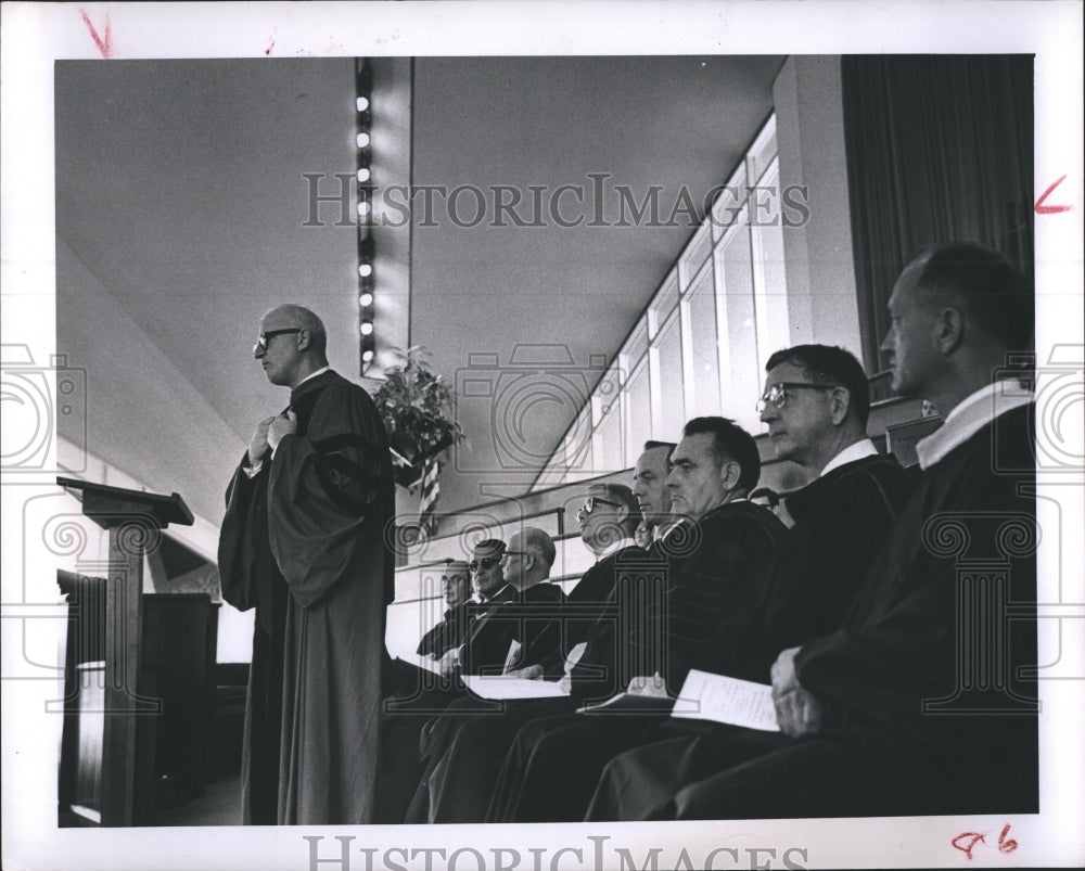 1964 Press Photo Florida Presbyterian College First Commencement Graduation - Historic Images