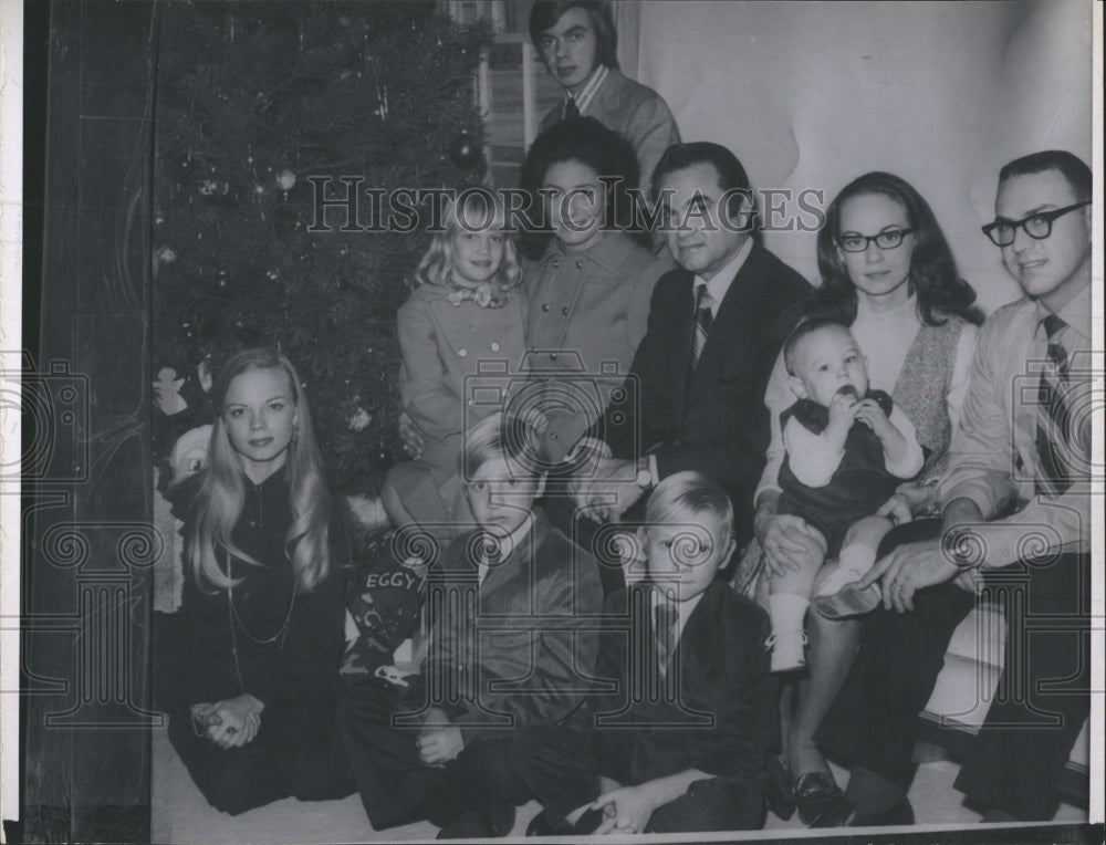 1971 Press Photo George Wallace and Family - Historic Images