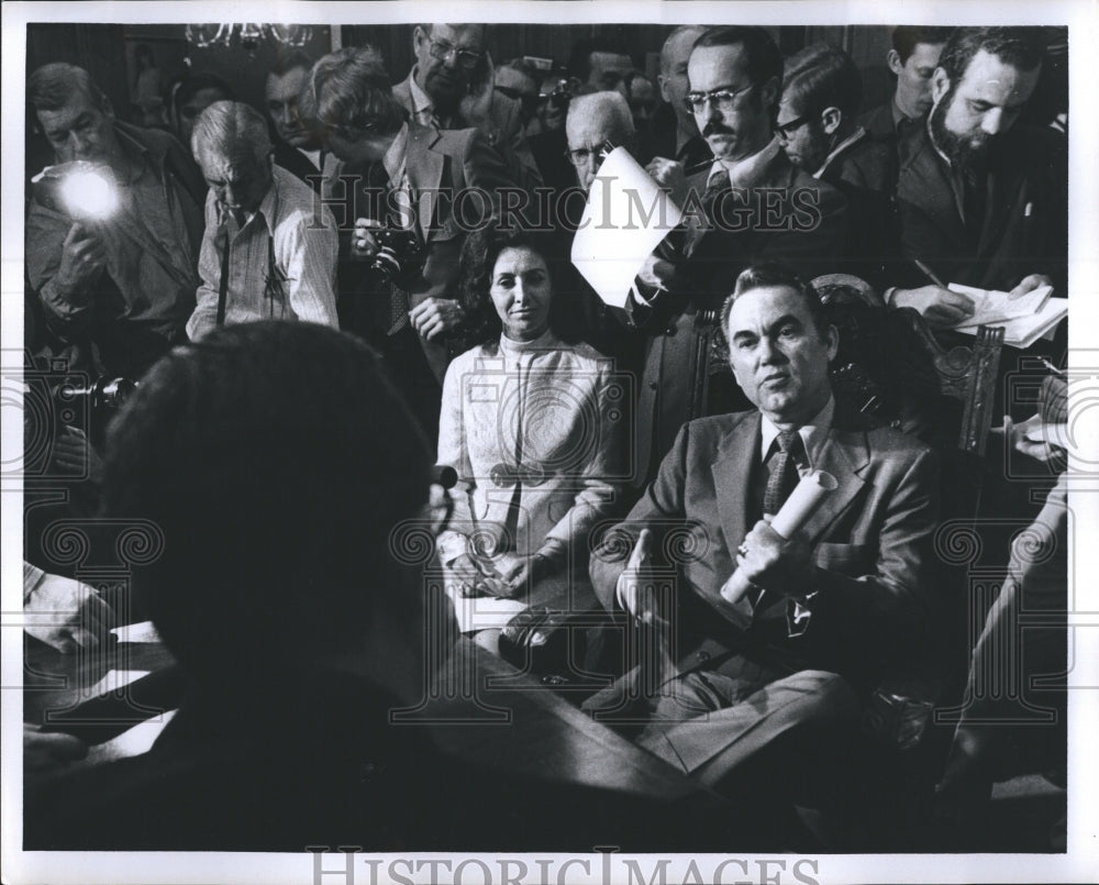 1972 Press Photo George Wallace announces he will run in Florida Primary - Historic Images