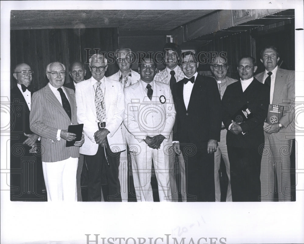 1977 Press Photo Officers and Directors of the Rotary Club - RSH09571 - Historic Images