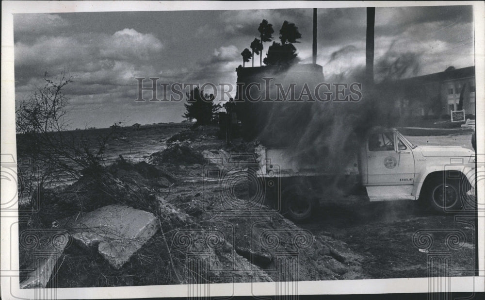 1976 Press Photo Road Construction - Historic Images