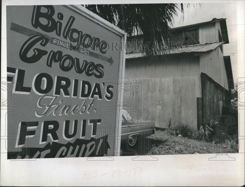 1971 Press Photo These wooden structures described by Clearwater Mayor H. Everett Hougen as the &quot;big - Historic Images