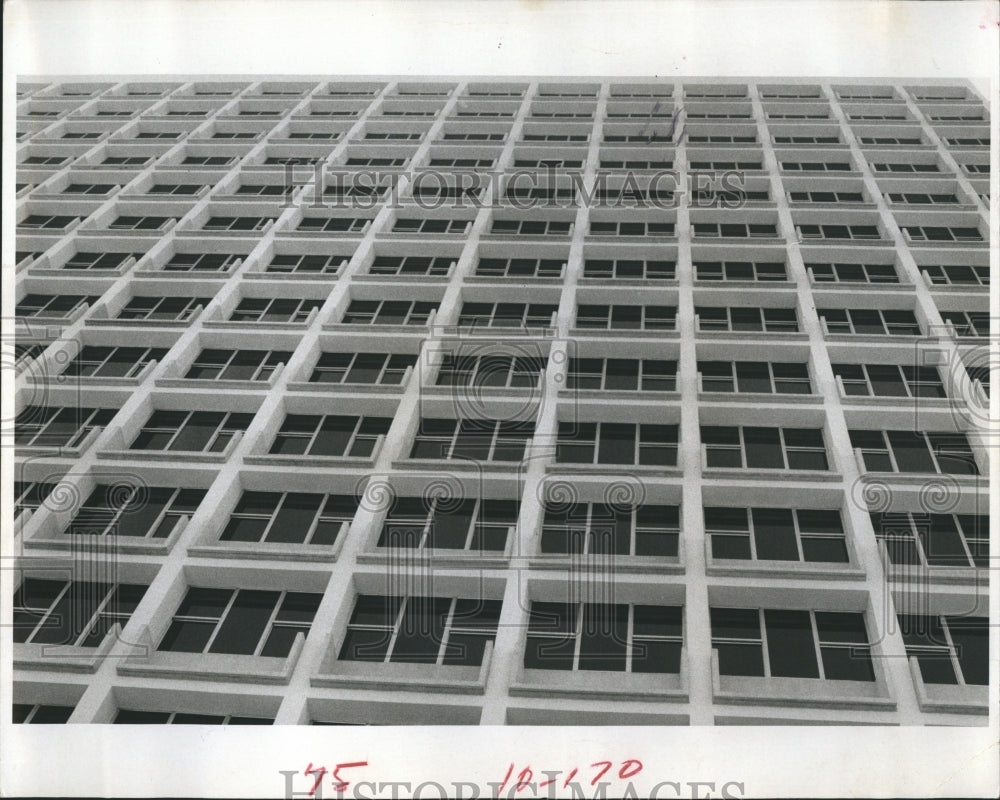 1968 Press Photo Lutheran Apartments downtown - Historic Images