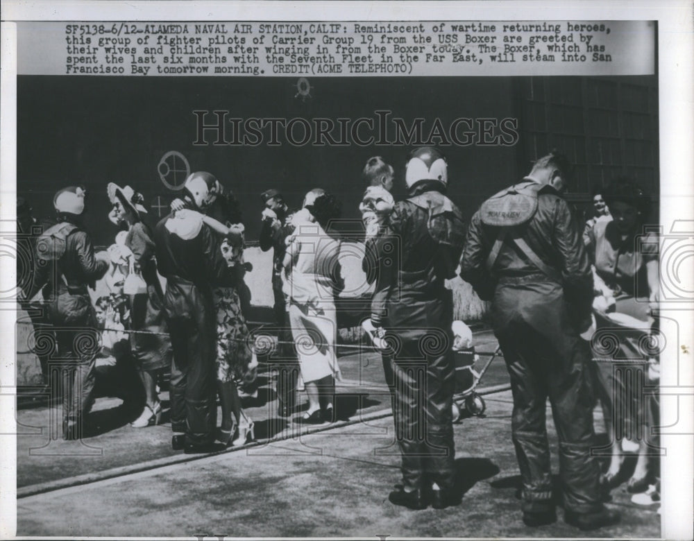 1950 Press Photo War Heroes Returning Home - Historic Images