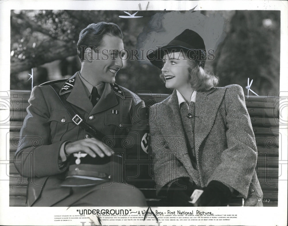 1941 Press Photo Actor Jeffrey Lynn &amp; Actress Kaaren Verne - RSH10199 - Historic Images