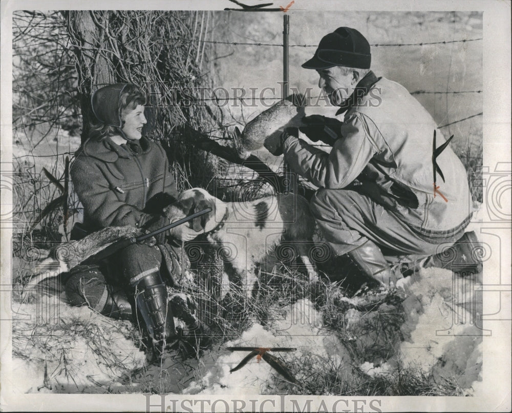 1958 Rabbit Hunting Jamie Pratt At Grosse Point Farms-Earl Pratt-Historic Images