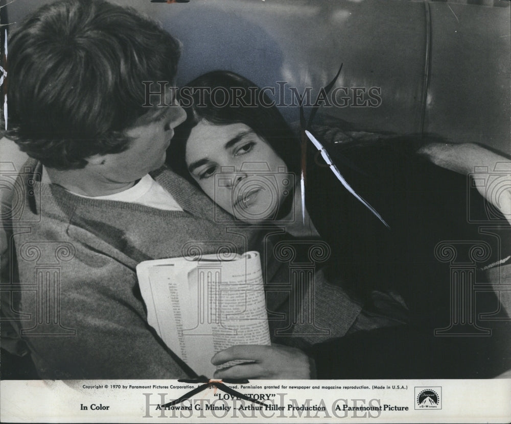 1971 Press Photo Actress Ali MacGraw In Love Story - Historic Images