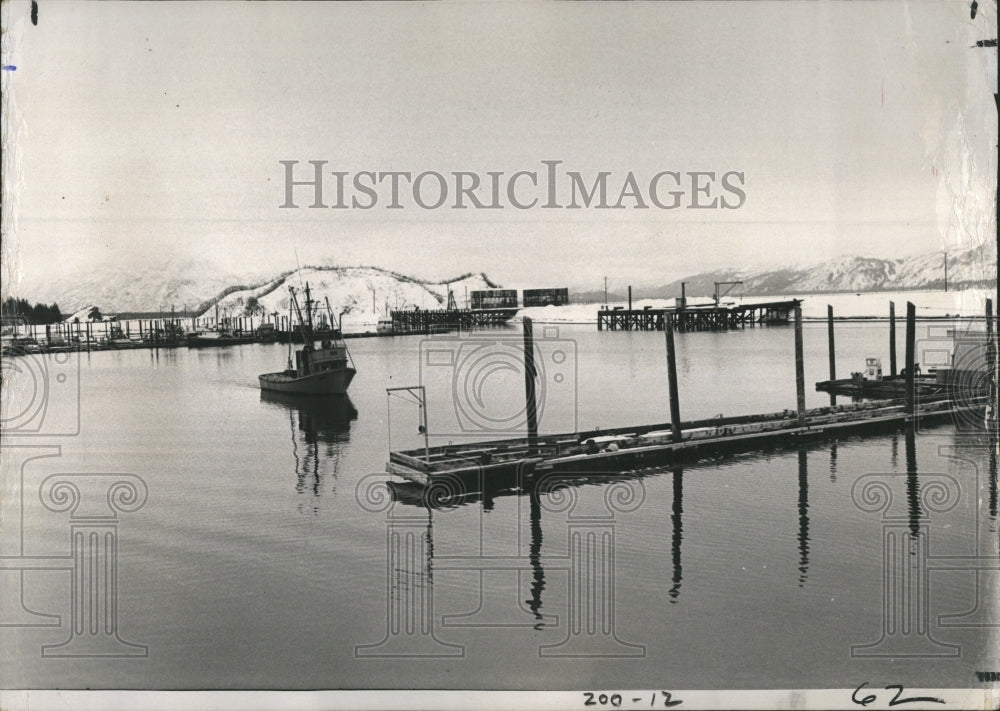 1974 Press Photo Valdez Harbor to be Southern Terminal of Alaskan Pipeline - Historic Images