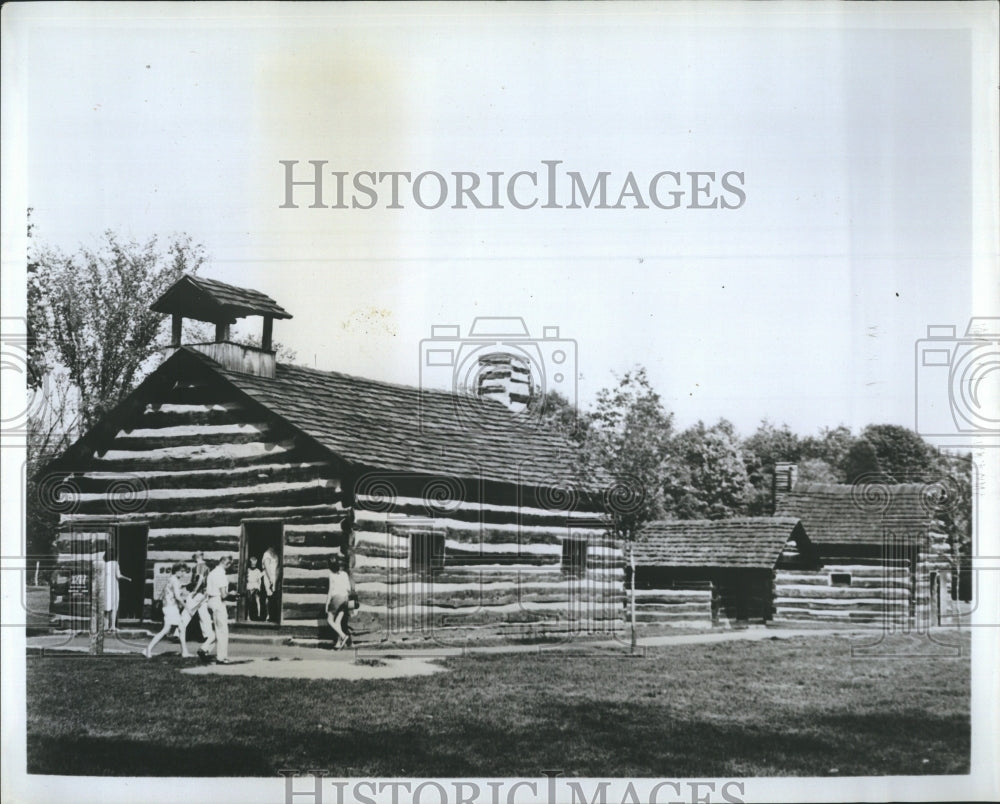 1965 Press Photo Schoenbrunn Village, New Philadelphia,Ohio. - Historic Images