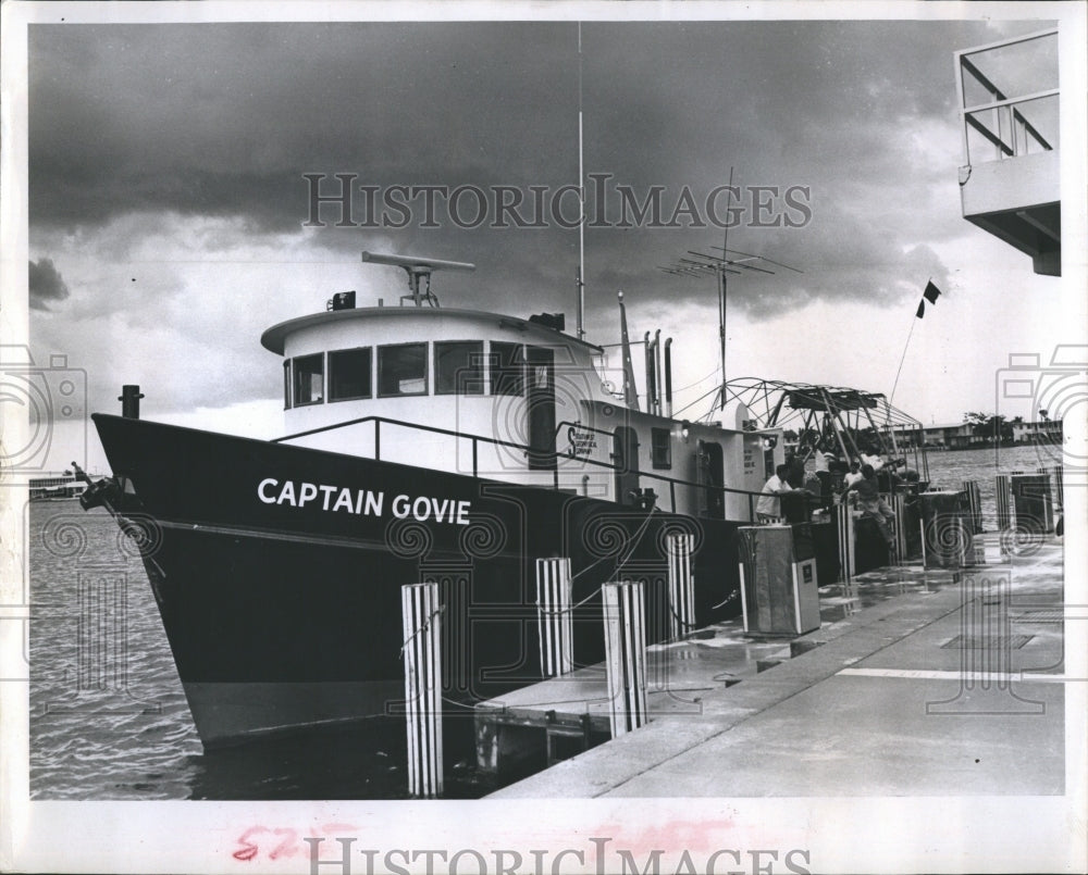 1966 Oil Exploration Boat &quot;Captain Govie&quot; Sarasota Marina-Historic Images