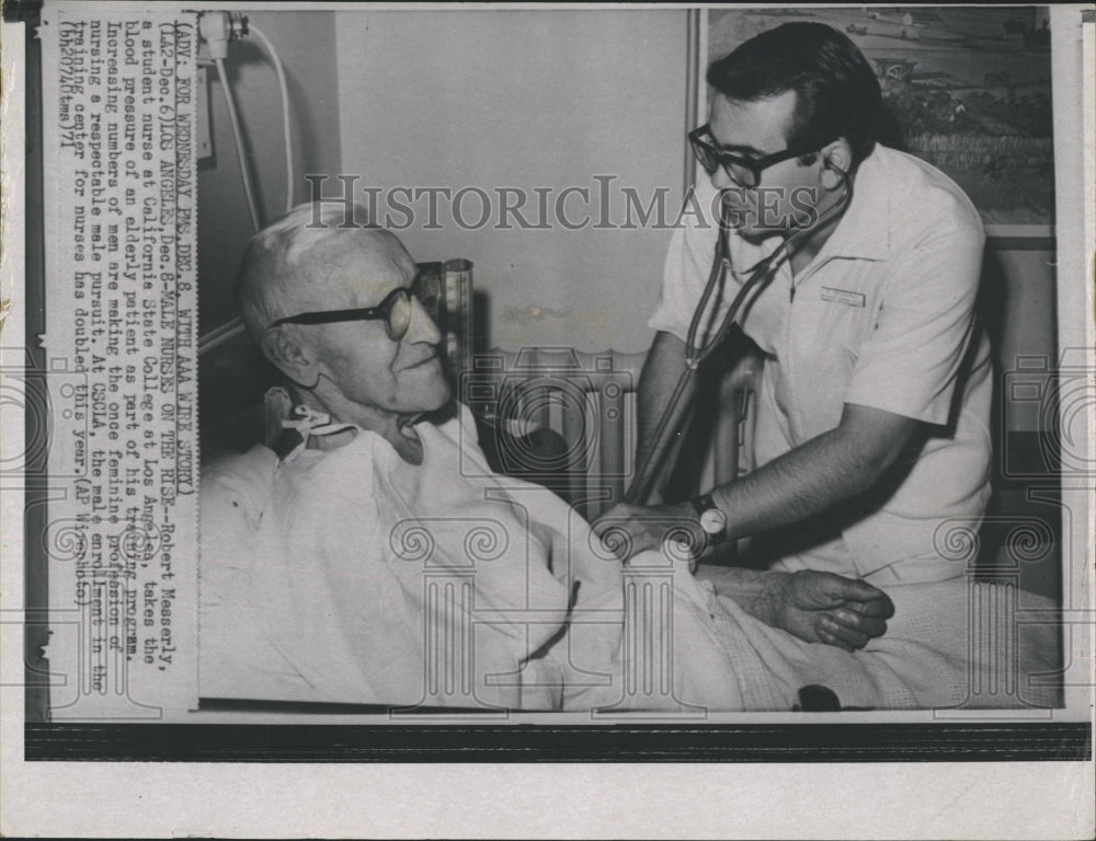 1971 Press Photo Robert Messerly, California Nursery Student - Historic Images