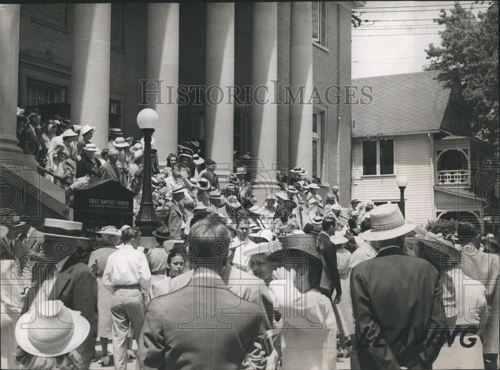 Press Photo First Baptist Church - Historic Images