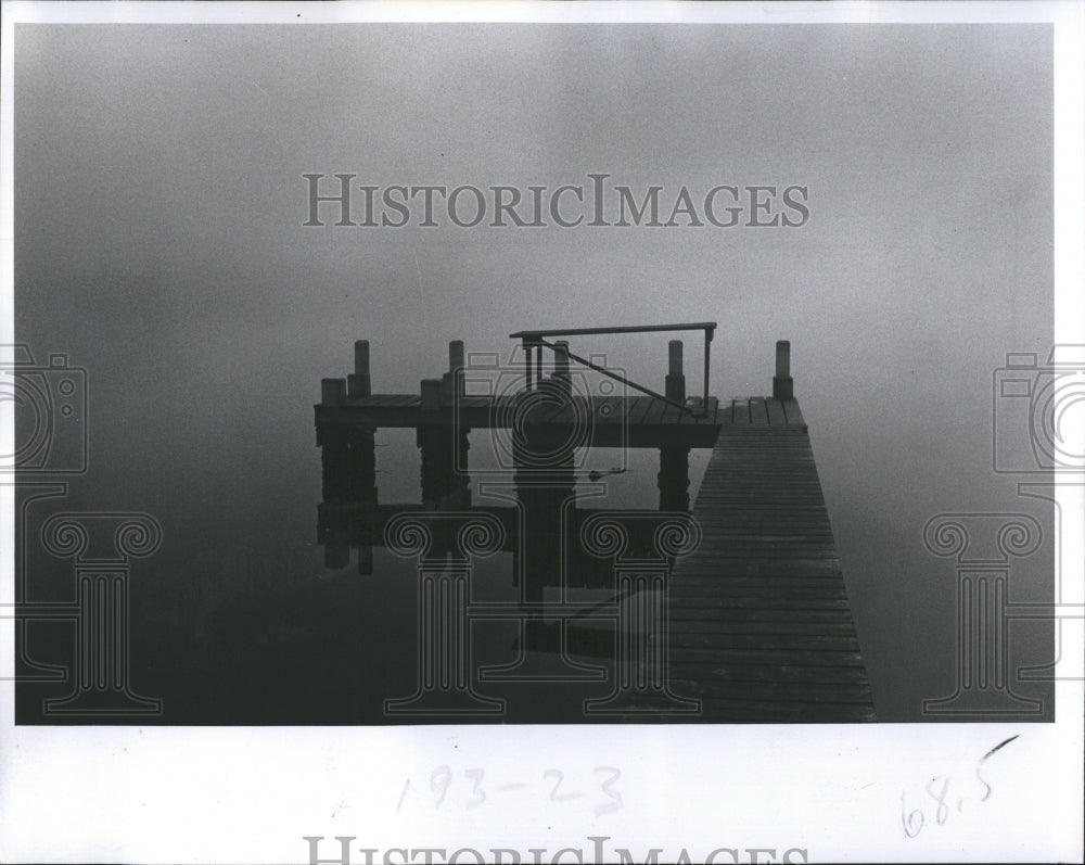 1977 Press Photo Fog over the Manatee River - RSH11099 - Historic Images