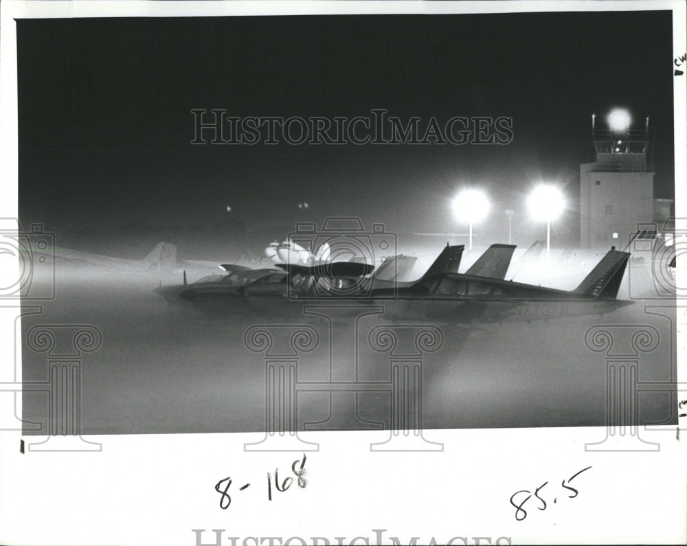 1979 Press Photo Fog over St. Petersburg-Clearwater Airport - Historic Images