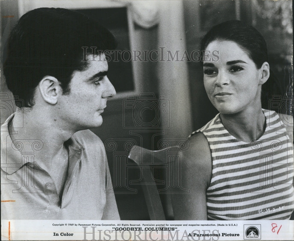 1970 Press Photo Dick Benjamin stars in Paramount's "Goodbye Columbus." - Historic Images