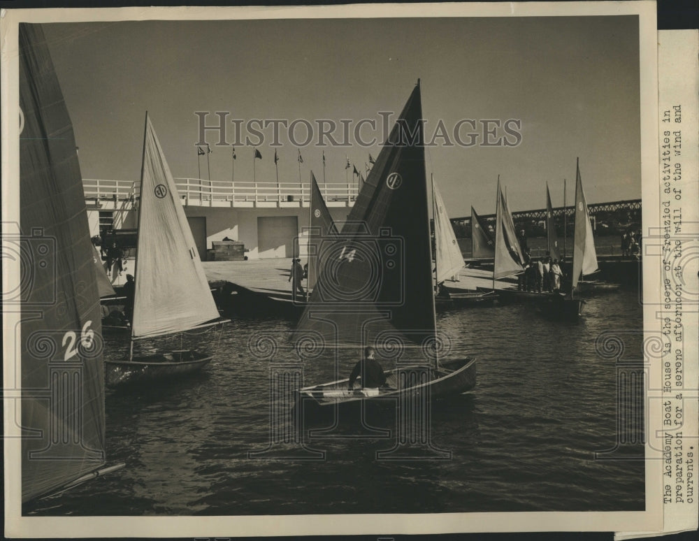 Press Photo Academy Boat House. - RSH11231 - Historic Images