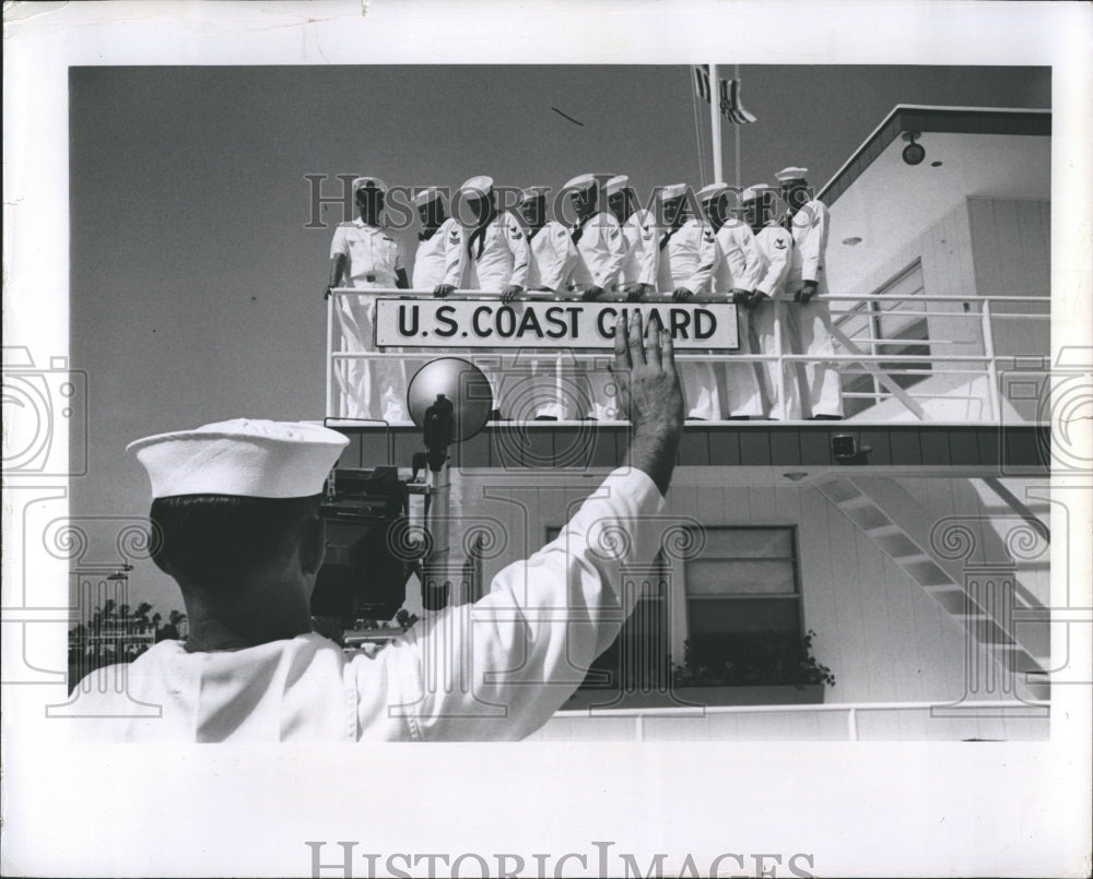 1977 US Coast Guard Air Station make a pose.-Historic Images