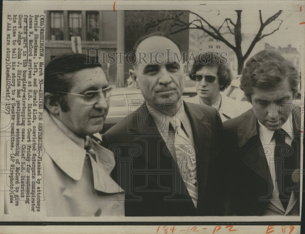 1973 Press Photo Convicted Watergate conspirator James W. McCord - Historic Images