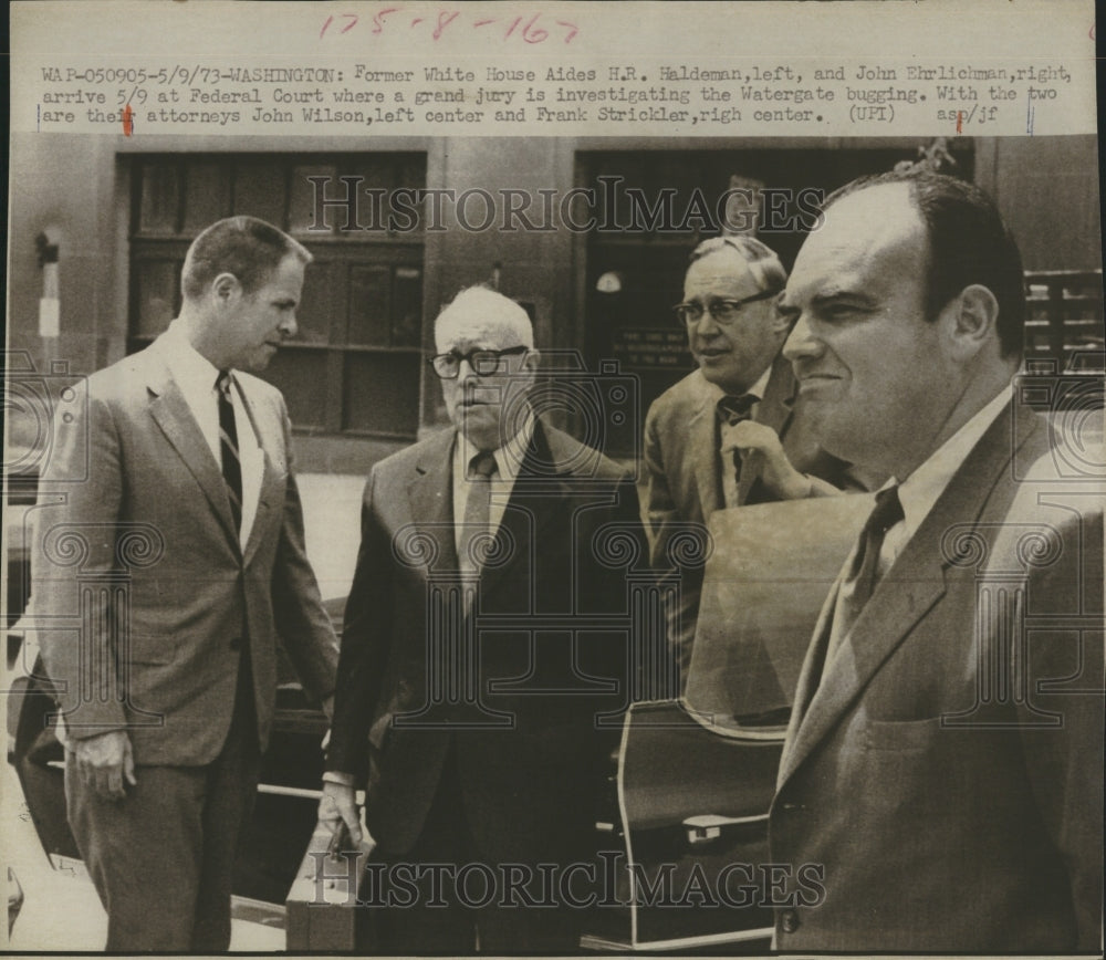 1973 Press Photo Federal Court where the Watergate bugging is being investigated - Historic Images