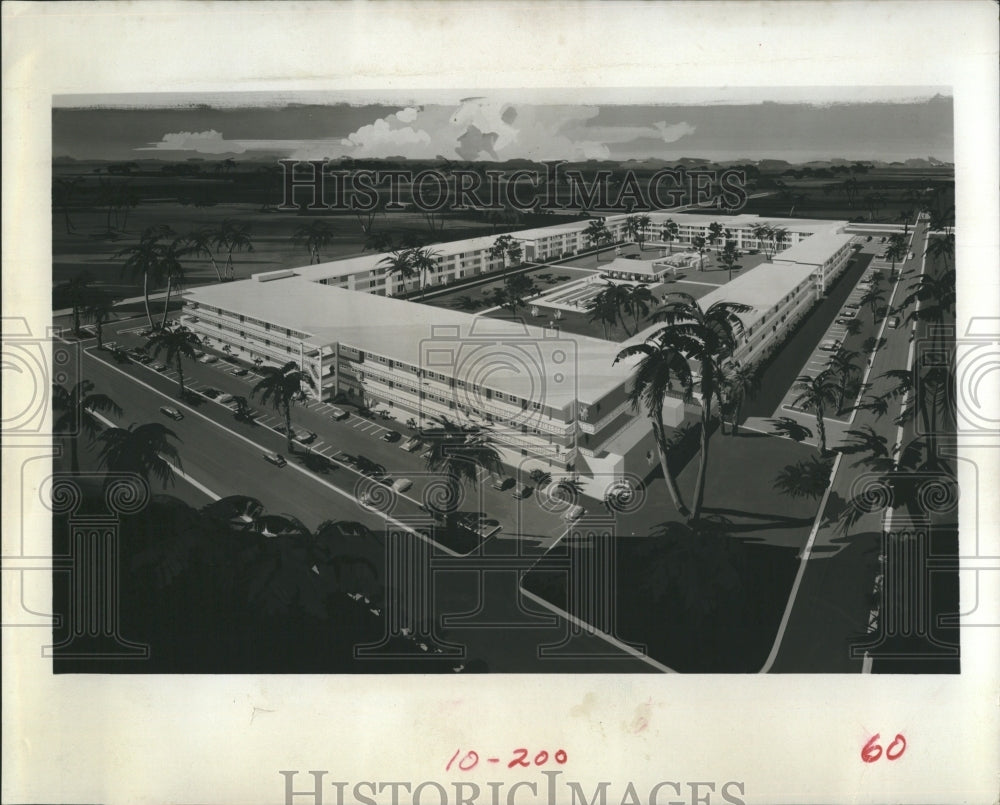 1969 Press Photo Winston Development Corp. begins construction on condominiums. - Historic Images