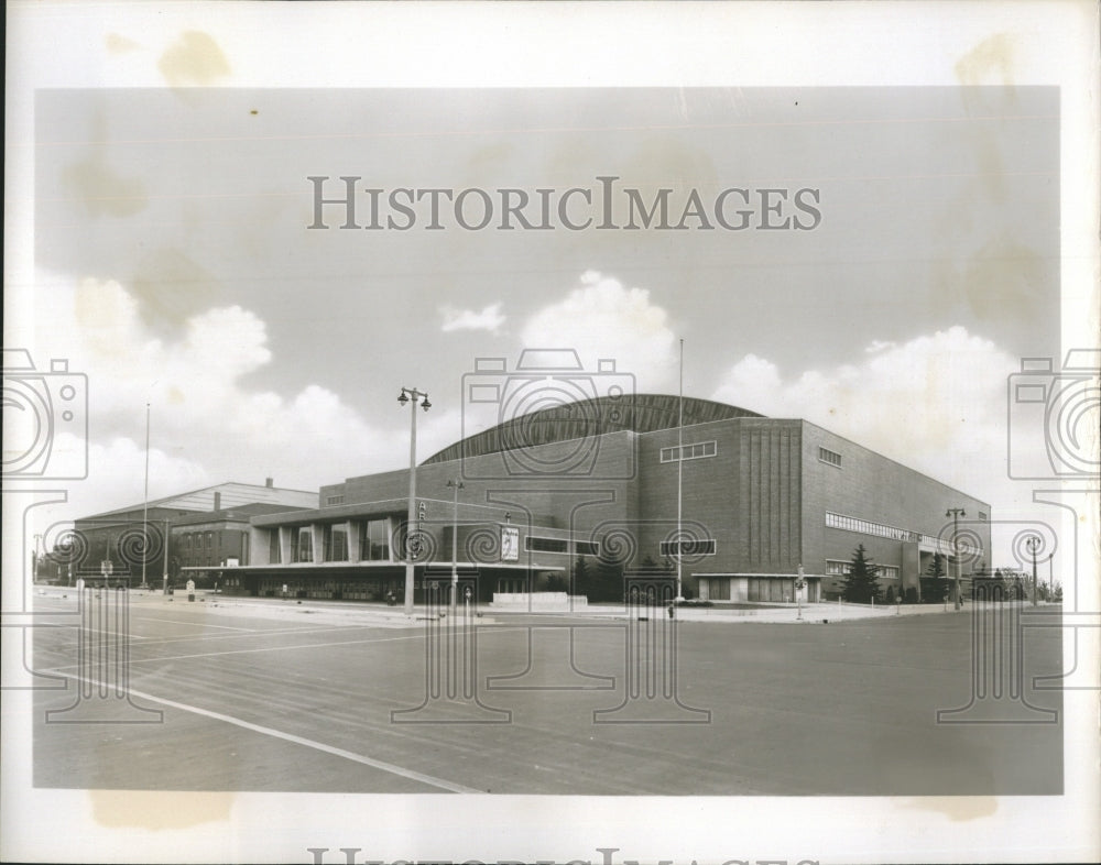 1963 Press Photo Auditorium Arena In Wisconsin Milwaukee - Historic Images