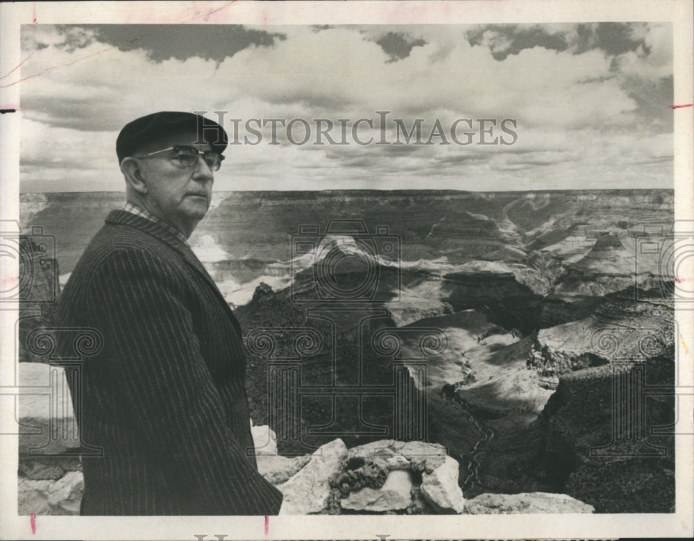 1966 Press Photo Joseph Wood Krutch,  "Grand Canyon, a journey " - Historic Images