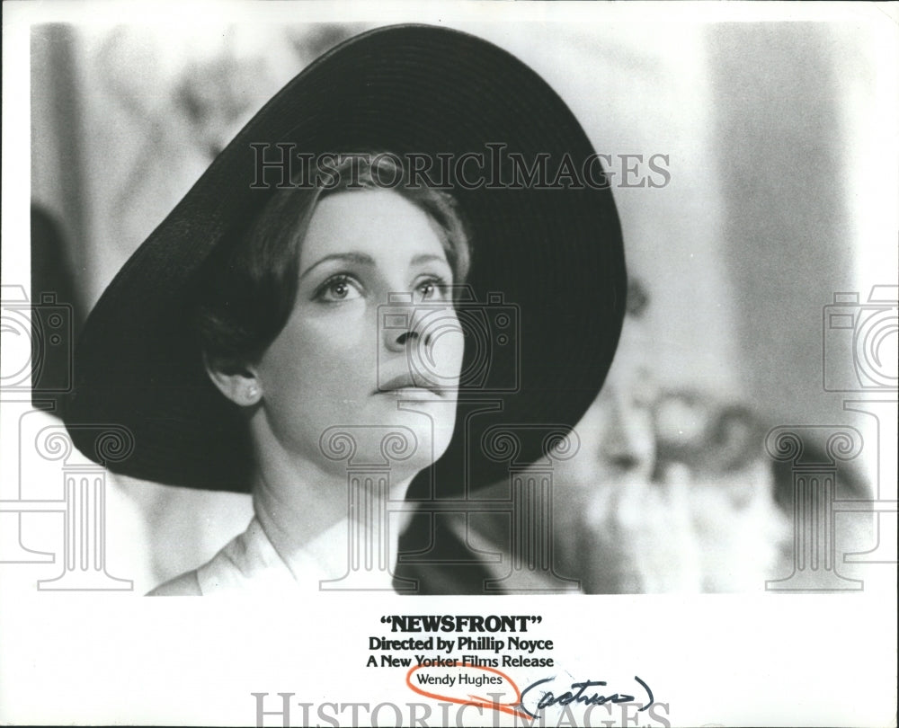 1981 Press Photo Actress Wendy Hughes Newsfront New Yorker Film - RSH11857 - Historic Images