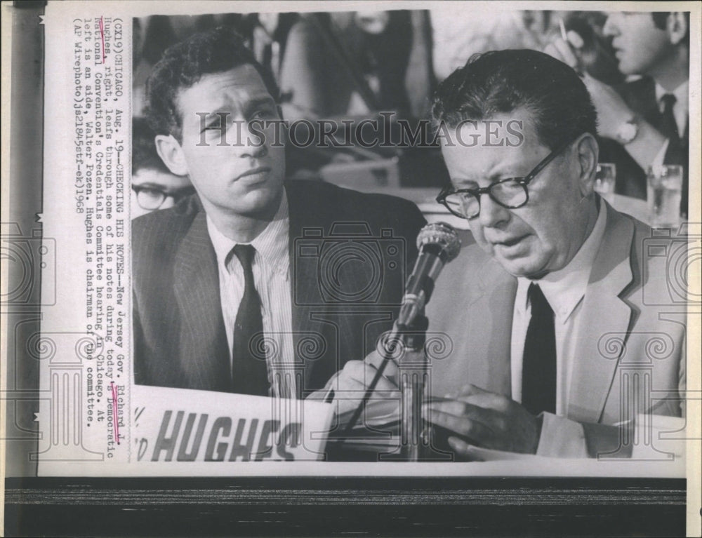 1968 Press Photo Governor Richard Hughes Democratic National Convention - Historic Images