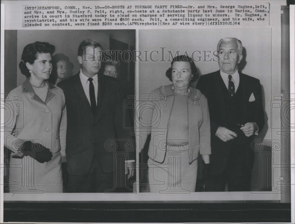 1964 Press Photo Dr. George Hughes Dudley Felt Liquor to Minors Charge - Historic Images