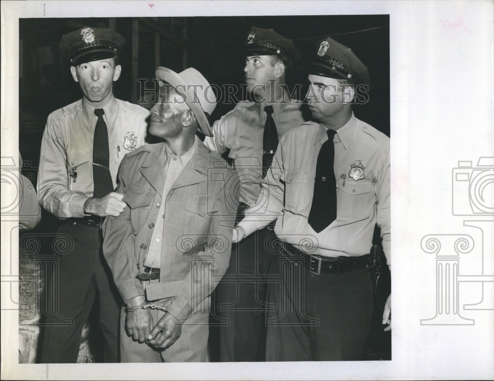 Press Photo Leroy Patterson Suspect Shooting Of Mary Lou Martin - Historic Images