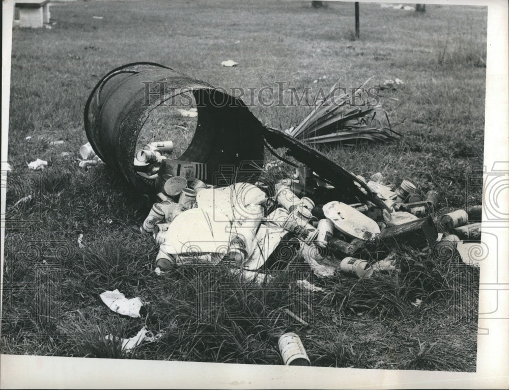 1972 Press Photo Florida Garbage to Be Cleaned Up By Volunteer Crews - Historic Images