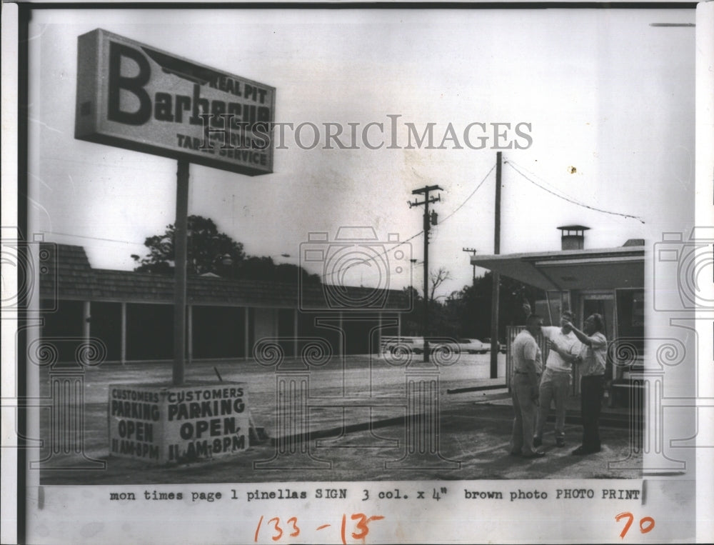 1973 Press Photo Water Spout Florida - Historic Images