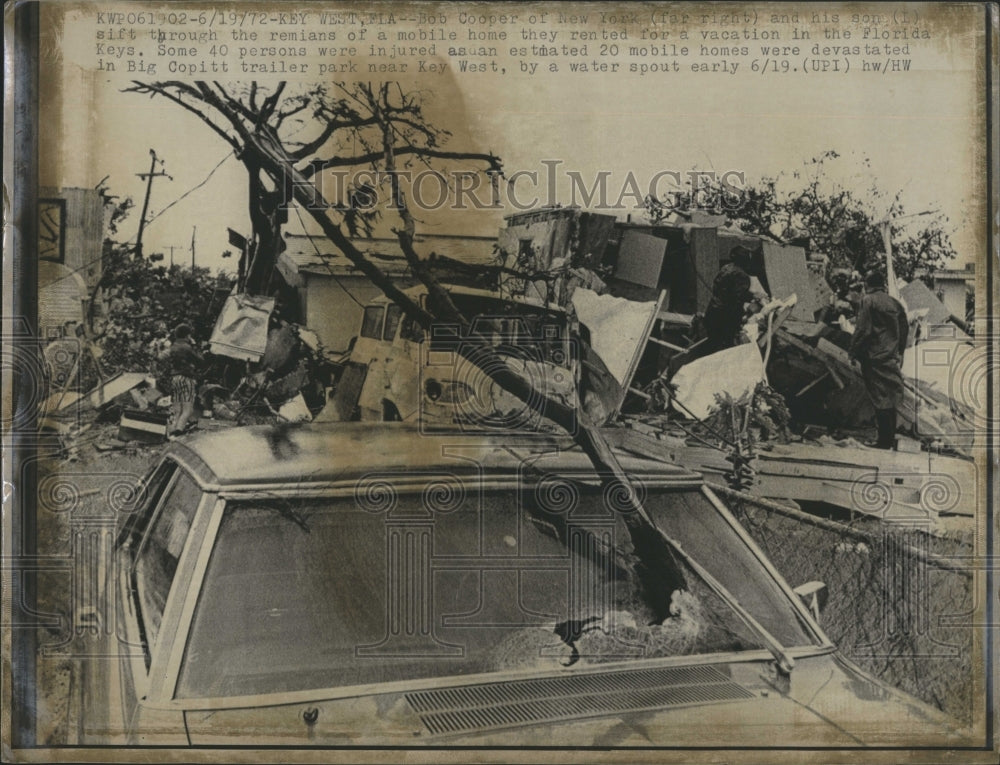 1972 Key West Florida Mobile Home Destruction - Historic Images