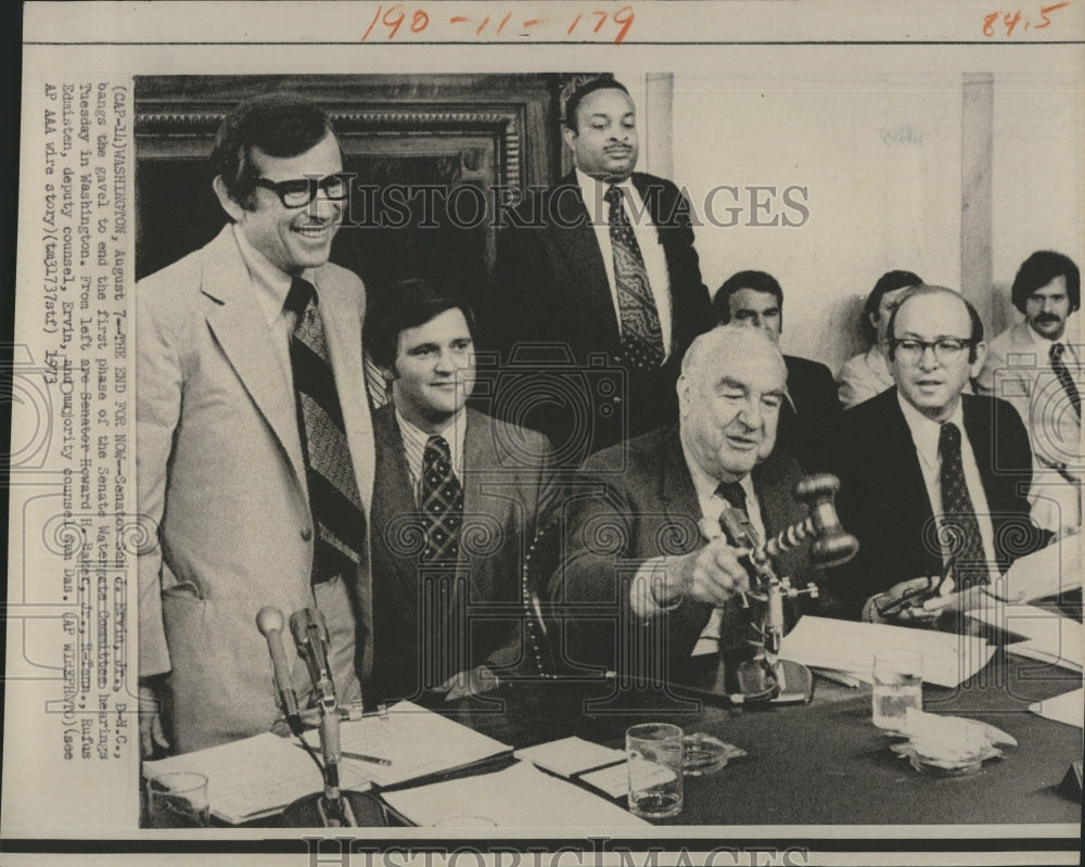 1973 Press Photo Ervin Baker Edmisten Das Watergate - RSH12527 - Historic Images