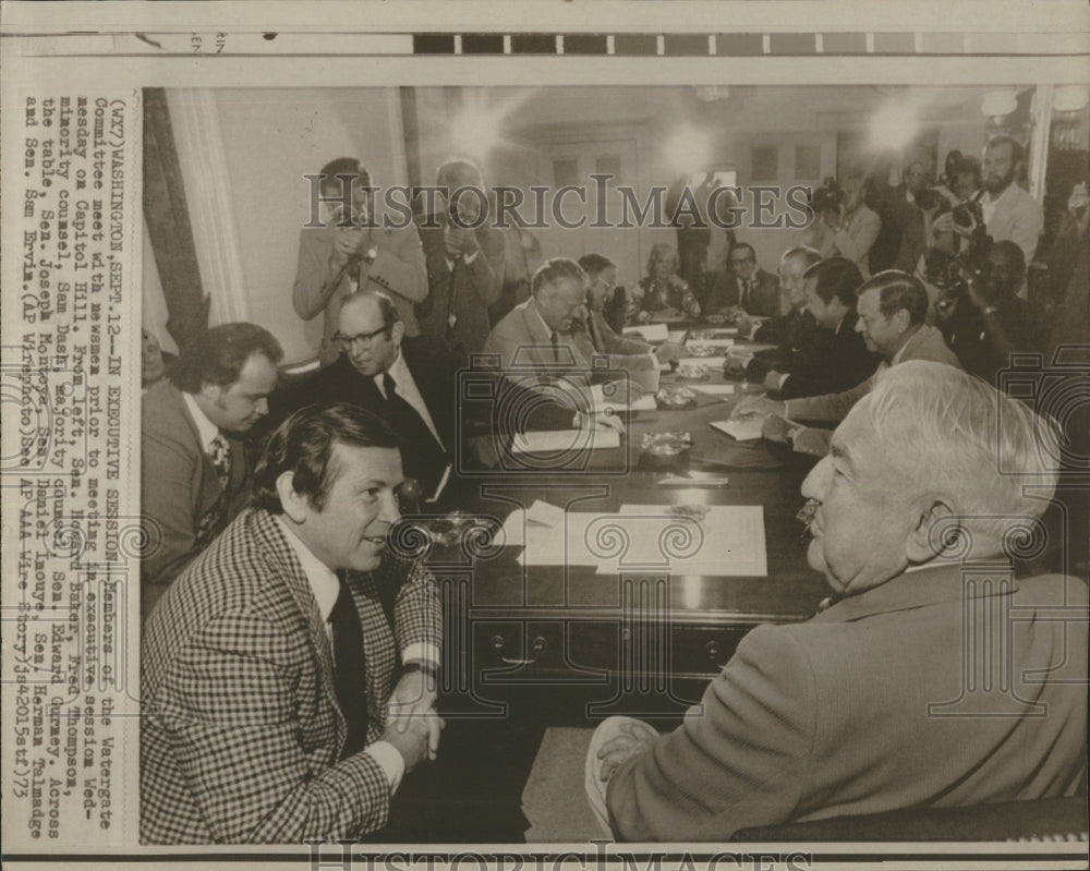 1973 Press Photo Watergate Committee - Historic Images