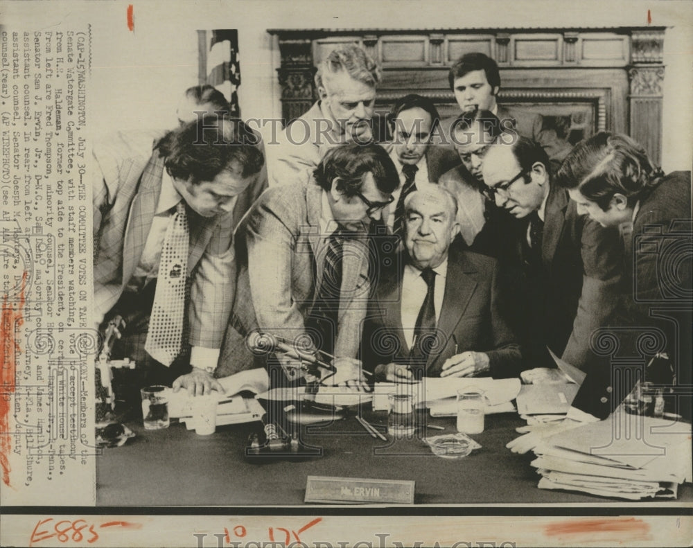 1973 Press Photo Watergate Committee - Historic Images