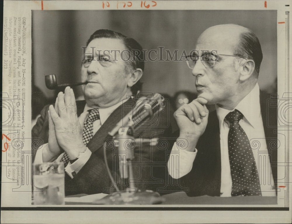 1973 Press Photo Mardian Bress Watergate - RSH12561 - Historic Images