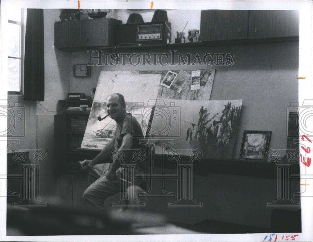 1970 Brother Paul Artist Housekeeper Saint Leo College-Historic Images