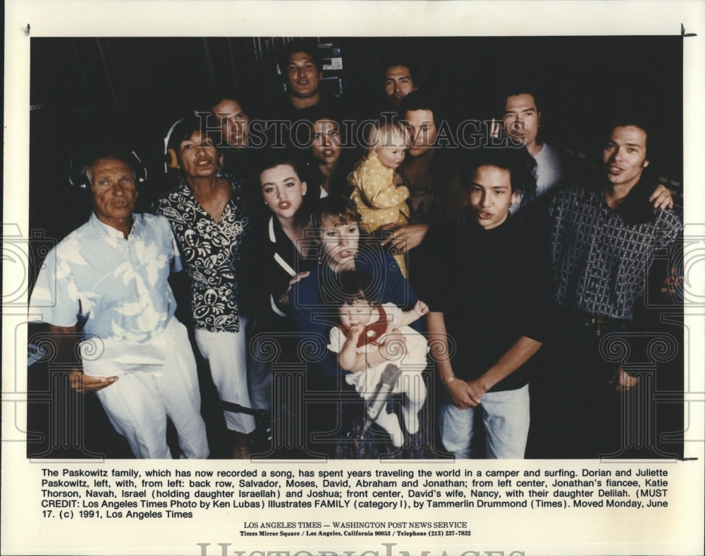 1991 Press Photo The Paskowitz family - Historic Images