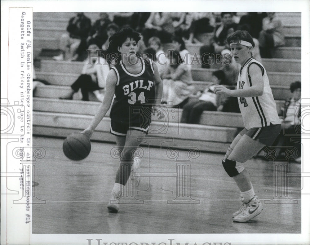 1977 Press Photo Denise Obernberger and Georgette Smith. - RSH12755 - Historic Images