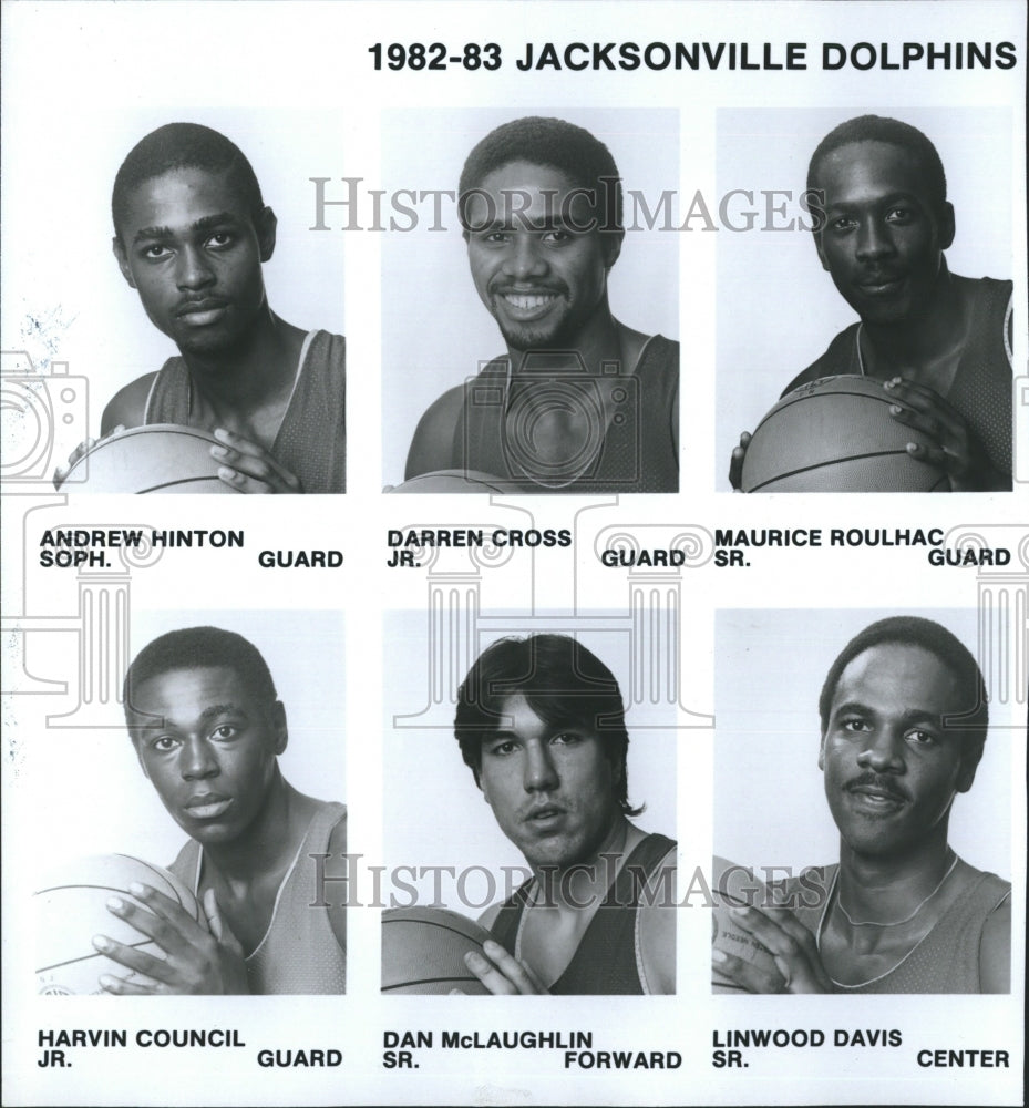 1983 Press Photo Jacksonville Dolphins - Historic Images